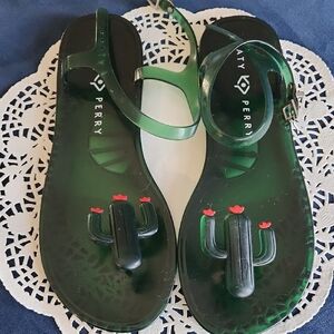 Katy Perry Collections Green Cactus Sandals
